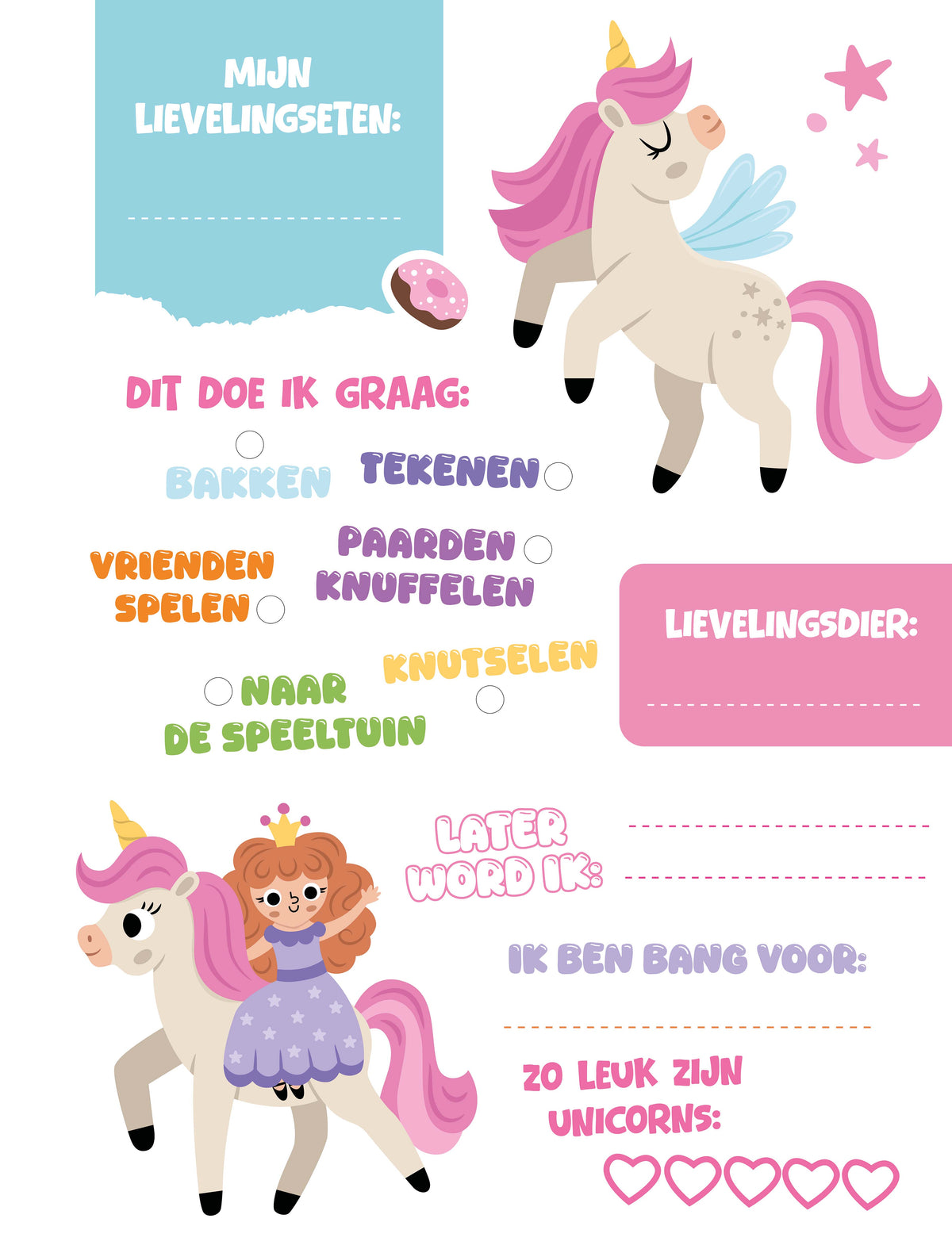Penny Junior Unicorn Vriendenboek