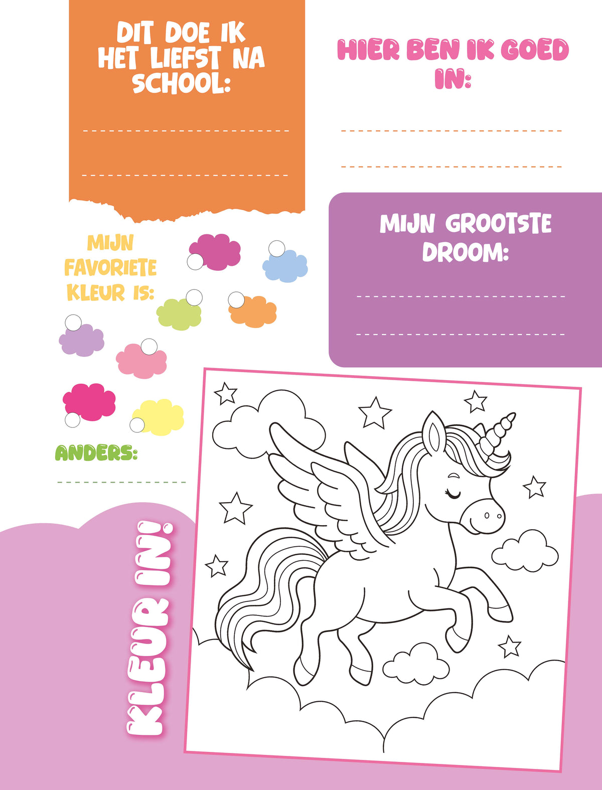 Penny Junior Unicorn Vriendenboek
